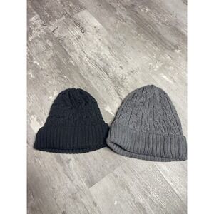 Extreme Insulated Hat Nylon Cotton‎ Wool Blend Bundle Of 2 Gray And Black